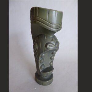 NEW 2010 LIL’ WAHA NUI EARTHEN GREEN TIKI FARM 10th ANNIV CERAMIC TIKI MUG